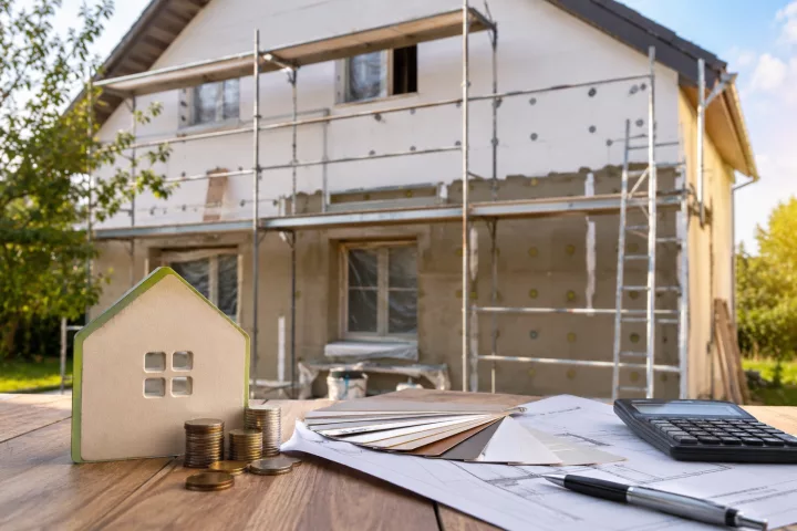 Image générée : Rénovation de maison en cours