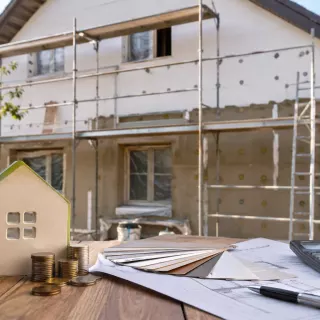 Image générée : Rénovation de maison en cours