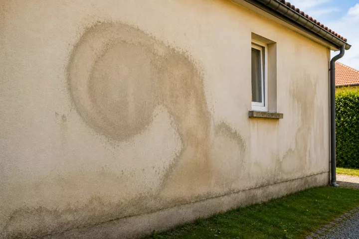 Illustration de Pourquoi des auréoles apparaissent-elles sur une façade ?