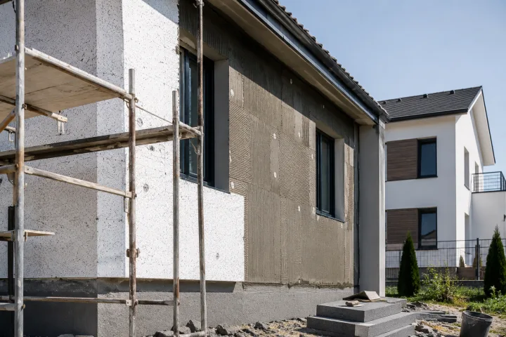 Image générée : Scène de rénovation d'une maison moderne