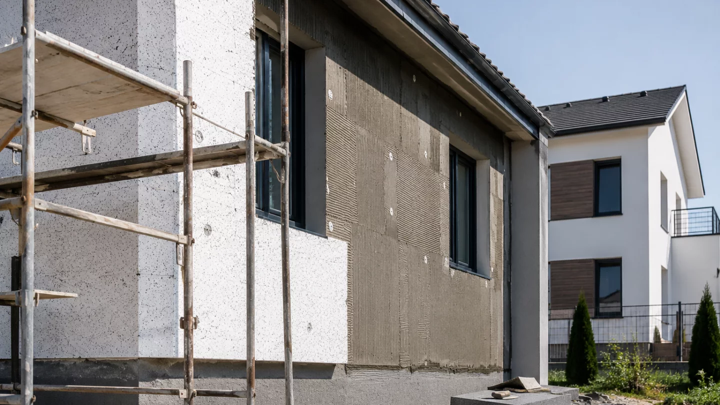 Image générée : Scène de rénovation d'une maison moderne