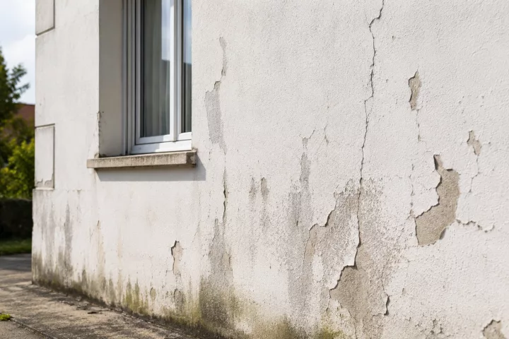 Illustration de Quels sont les premiers signes de vieillissement d’une peinture de façade ?