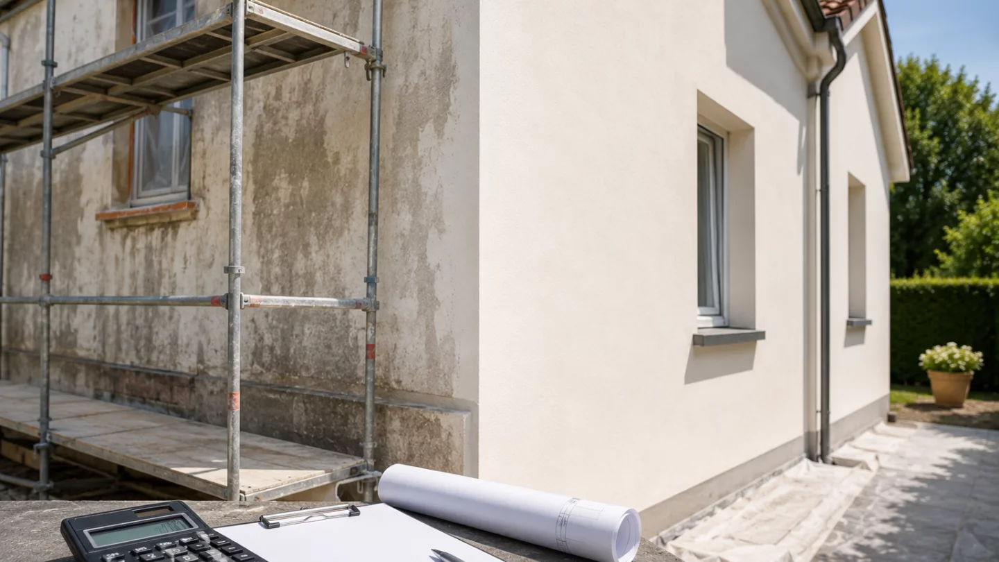 Illustration de Quel est le prix moyen d’un ravalement de façade au mètre carré ?