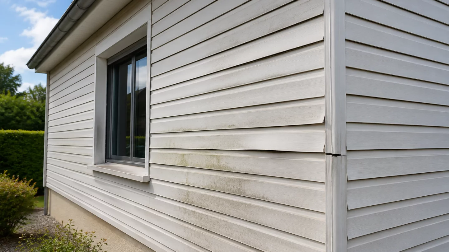 Image générée : Coin d'une maison avec détails usés