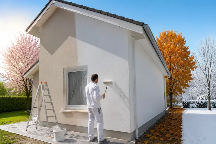 Illustration de Quelle saison choisir pour programmer une remise en peinture ?