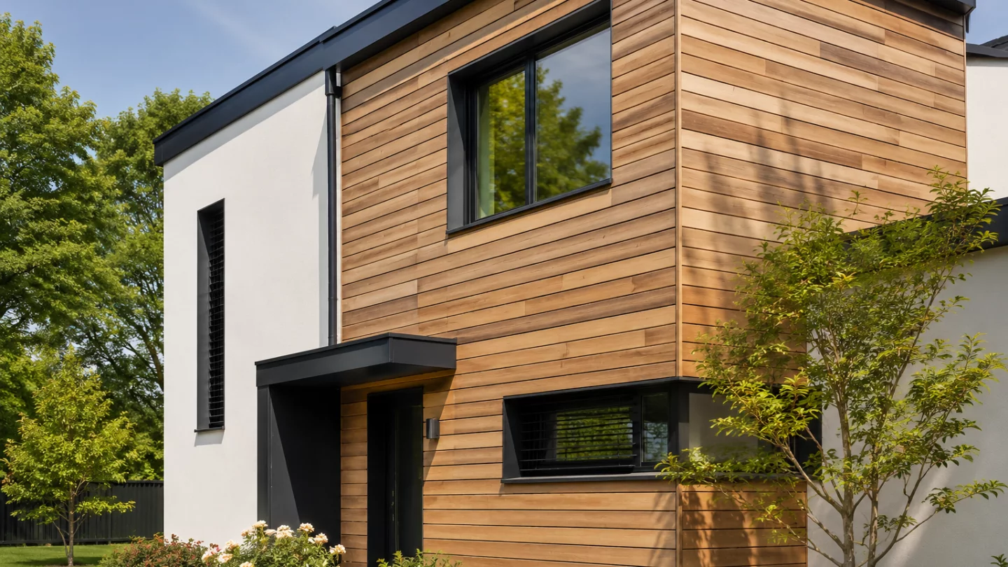 Image générée : Maison moderne en plein jour
