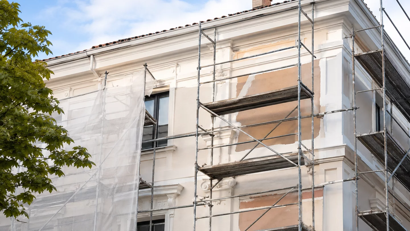 Image générée : Rénovation d'un bâtiment classique